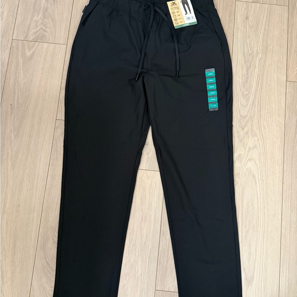 Men's Sporty Athleisure Black Pants